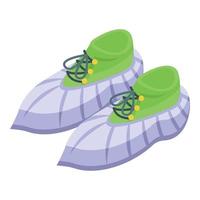 Shoe cover icon isometric vector. Medical protection vector