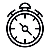 Soccer stopwatch icon outline vector. Goal sport vector