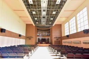 Havana, Cuba - Jan 15, 2017 -  Temple Beth Shalom, built in 1952, is a synagogue located in the Vedado neighborhood of downtown Havana, Cuba. photo