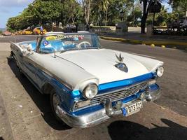 Havana, Cuba - Jan 14, 2017 -  Classic 1957 Ford car in the streets of Havana, Cuba. photo