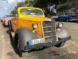 Havana, Cuba - Jan 14, 2017 -  Classic 1937 Ford car in the streets of Havana, Cuba. photo