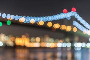 Robert F. Kennedy Bridge at night, in Astoria, Queens, New York photo