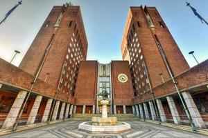 Oslo City Hall houses the city council, city administration, and art studios and galleries. photo