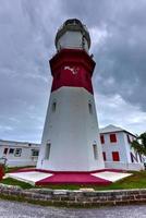 faro de saint davids en bermuda, construido en 1879. foto