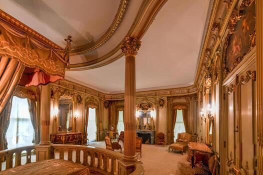 nueva york - 31 de agosto de 2019 - mansión vanderbilt en hyde park, nueva york. Históricamente conocido como Hyde Park, el sitio histórico nacional de la mansión de Vanderbilt es una de las propiedades más antiguas del río Hudson. foto