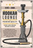 hookah lounge bar o tienda de humo iconos conjunto vector