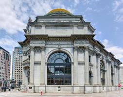 Buffalo, New York May 8, 2016, The Buffalo Savings Bank is a neoclassical bank branch building located at 1 Fountain Plaza in downtown Buffalo, New York. photo