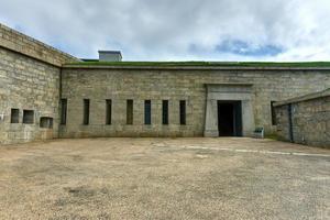 Fort Trumbull in New London, Connecticut along the Atlantic Coast, built in the Egyptian Revival style in the 19th century. photo