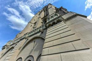 iglesia junto al río de la ciudad de nueva york, estados unidos. Riverside Church es una iglesia cristiana en Morningside Heights, Upper Manhattan, Nueva York. foto