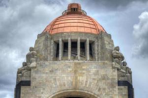 Sculptures of the Monument to the Mexican Revolution in Republic Square in Mexico City, 2022 photo