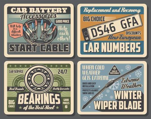 Car auto service and spare parts store