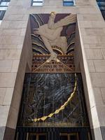 New York City - May 24, 2019 -  Rockfeller Center, Art Deco building complex, situated between 5th and 6th Avenue in New York City. photo