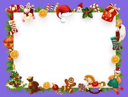 Christmas greeting card blank frame decorations