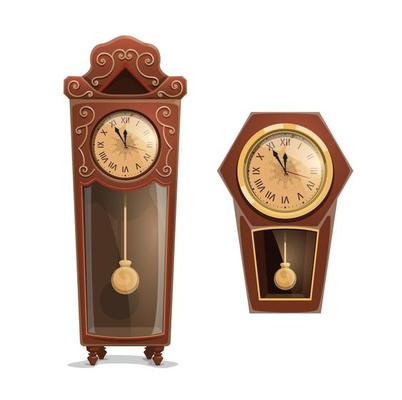 Midnight isolated clock, Christmas holidays