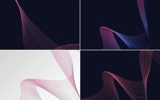 modern wave curve abstract presentation background Pack vector