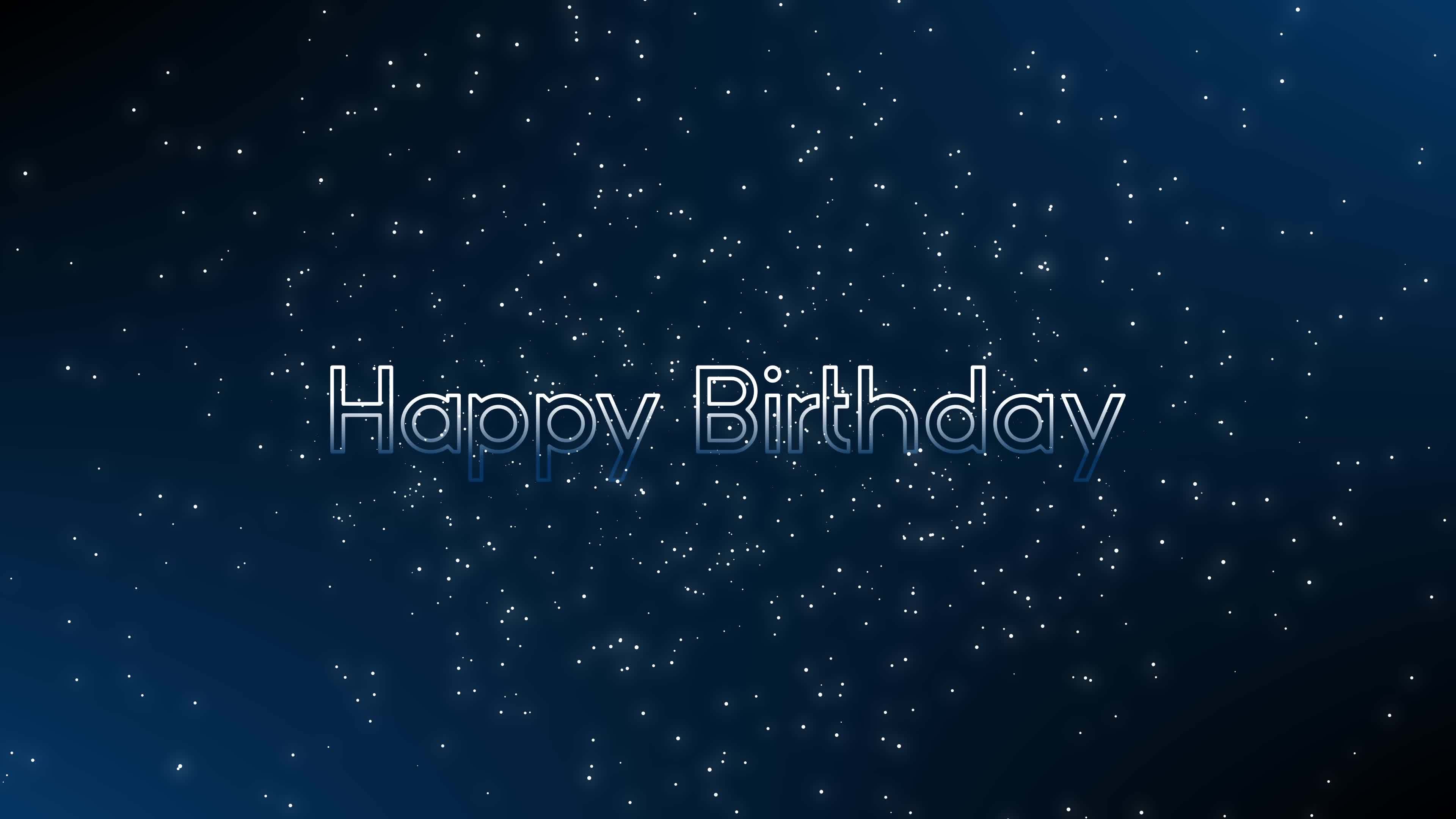 Animated Background Happy Birthday Stock Video Footage for Free Download