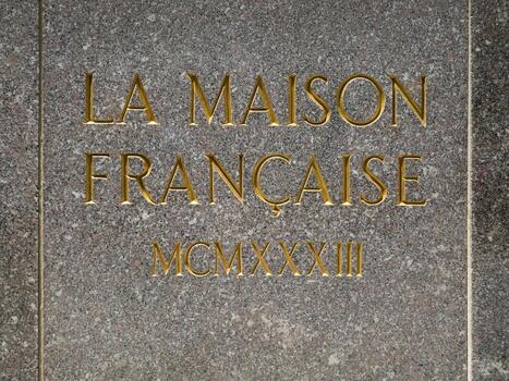 ciudad de nueva york - 24 de mayo de 2019 - la maison francaise en rockfeller center, complejo de edificios art deco, situado entre las avenidas 5 y 6 en la ciudad de nueva york. foto
