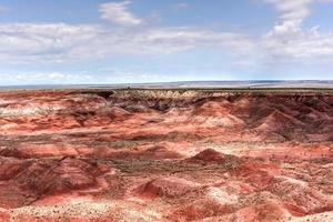 Tiponi Point in the Petrified Forest National Park in Arizona. photo