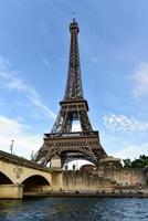 The Eiffel Tower along the Seine River in Paris, France. photo