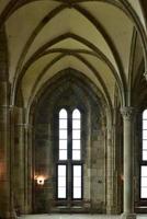 Beautiful Mont Saint-Michel cathedral on the island, Normandy, Northern France, Europe. photo