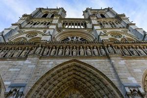 The famous Notre Dame de Paris, Cathedral in France. photo