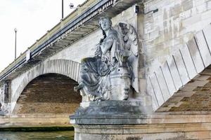 The Pont des Invalides is the lowest bridge traversing the Seine in Paris, France. photo