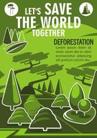 Save World banner for ecology nature protection vector