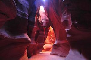 paredes de piedra arenisca del cañón del antílope foto