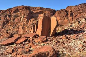 Bushman Rock Engravings - Namibia photo