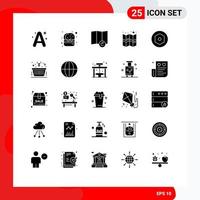 Modern Set of 25 Solid Glyphs and symbols such as finance basket refresh screw internal Editable Vector Design Elements