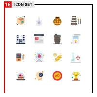 16 Creative Icons Modern Signs and Symbols of sound instrument development audio pongal Editable Pack of Creative Vector Design Elements