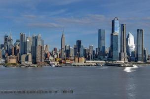 New York City - April 21, 2019 -  Panoramic view of the New York City skyline from Hamilton Park, Weehawken, New Jersey. photo