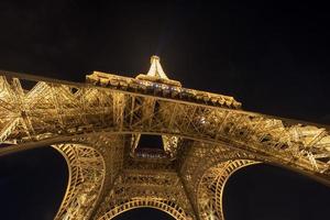 The Eiffel Tower, a wrought iron lattice tower on the Champ de Mars in Paris, France, 2022 photo