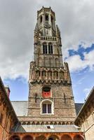 Belfry Tower in the historical center of Bruges, Belgium. photo