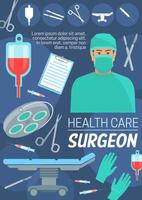 Health care and surgeon doctor vector