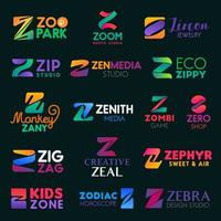 Company business identity Z letters vector