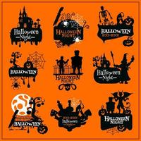 diseño de símbolo de monstruo de horror de vacaciones de halloween vector