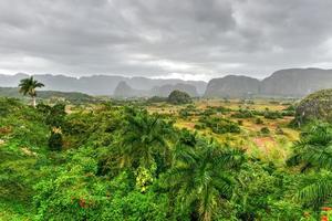 panorama del valle de viñales, al norte de cuba. foto