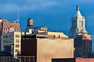 Rooftop Water Tank in New York City. photo