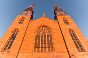 basílica católica romana de la catedral de notre-dame en ottawa, canadá. foto