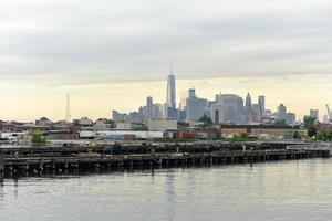 View of Downtown Manhattan from Red Hook, Brooklyn, New York. photo