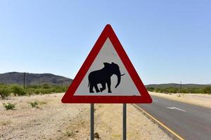 Elephant Sign - Namibia photo