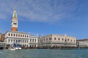 Saint Marks Square in Venice Italy. It is the principal public square of Venice, Italy, where it is generally known just as la Piazza photo