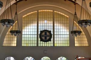 San Diego, California - July 19, 2020 -  Union Station in San Diego, USA. The Spanish Colonial Revival style station opened on March 8, 1915 as Santa Fe Depot. photo