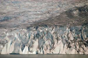 Mendenhall Glacier and lake in Juneau, Alaska. photo