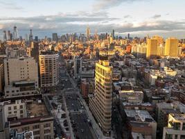 Aerial view of Midtown Manhattan from downtown in Manhattan, New York City. photo