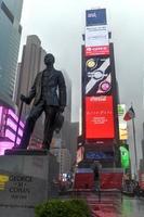 New York City - March 29, 2020 -  No crowds in Times Square after self-quarantine and social distancing was put in place in New York City to slow the spread of the covid-19 pandemic. photo