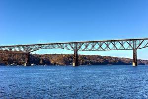 View of the Poughkeepsie Railroad Bridge, also known as Walkway over the Hudson. It is the world's tallest pedestrian bridge photo