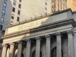 New York City - Apr 7, 2020 -  The Haier Building in New York City. The Greenwich Savings Bank was chartered in 1833 in New York City. photo