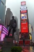 New York City - March 29, 2020 -  No crowds in Times Square after self-quarantine and social distancing was put in place in New York City to slow the spread of the covid-19 pandemic. photo